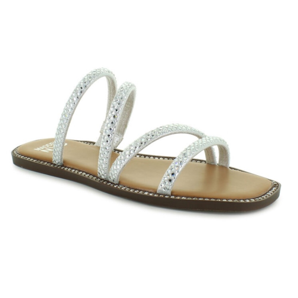 Madden NYC Rhinestone Chase Sandals NWOT